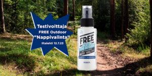 Free Teho Outdoor voitti Iltalehden hyttyskarkotetestin